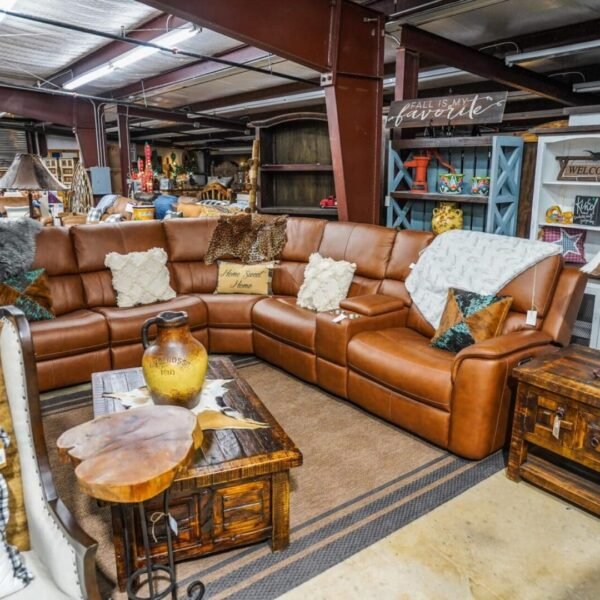 Henry Power Reclining Sectional with Power Headrests and Lumbar